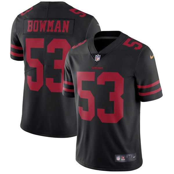 San Francisco 49ers #53 NaVorro Bowman Nike Black Vapor Untouchable Limited Stitched Jersey