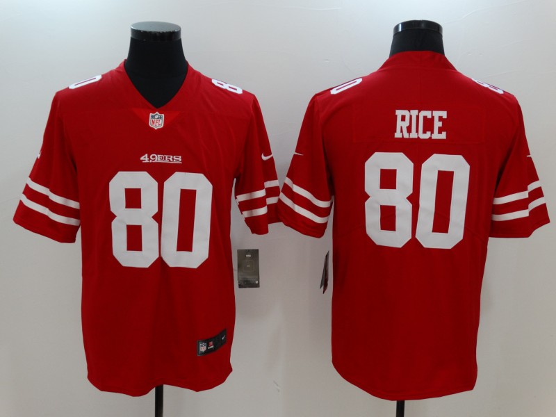 San Francisco 49ers #80 Jerry Rice Red Vapor Untouchable Player Limited Jersey