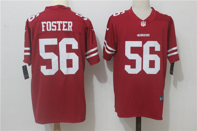 San Francisco 49ers #56 Reuben Foster Red Team Color Stitched Vapor Untouchable Limited Nike Jersey