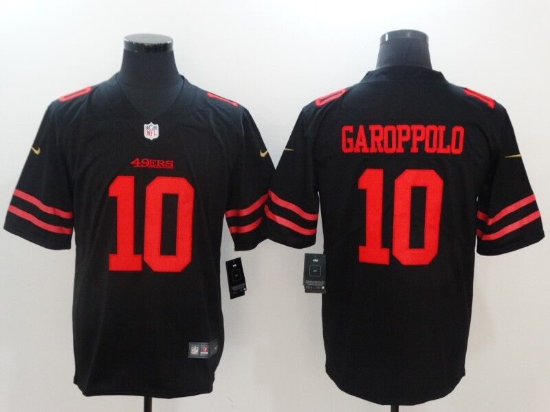 San Francisco 49ers #10 Jimmy Garoppolo Black Vapor Untouchable Limited Stitched Nike Jersey