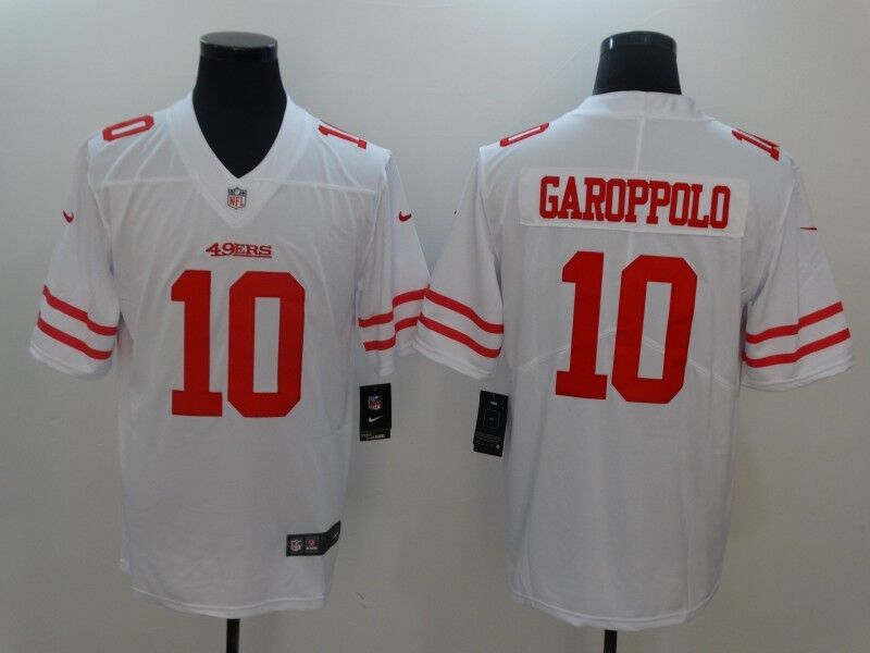 San Francisco 49ers #10 Jimmy Garoppolo White Vapor Untouchable Limited Stitched Nike Jersey