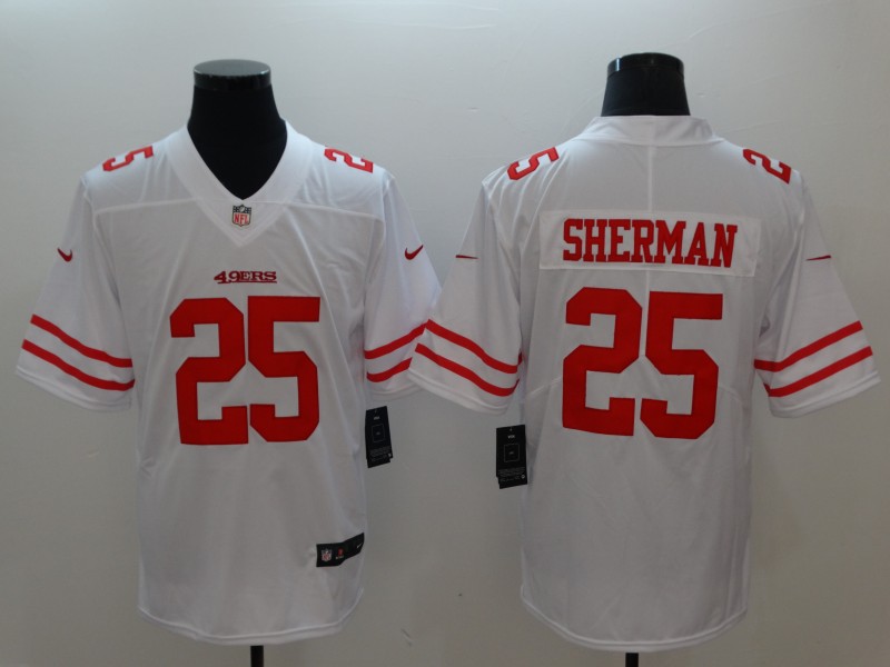 San Francisco 49ers #25 Richard Sherman White Vapor Untouchable Limited Stitched Jersey