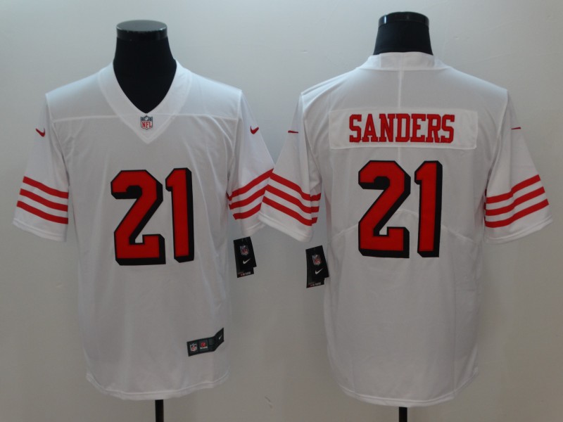 San Francisco 49ers #21 Deion Sanders White Untouchable Limited Stitched Jersey