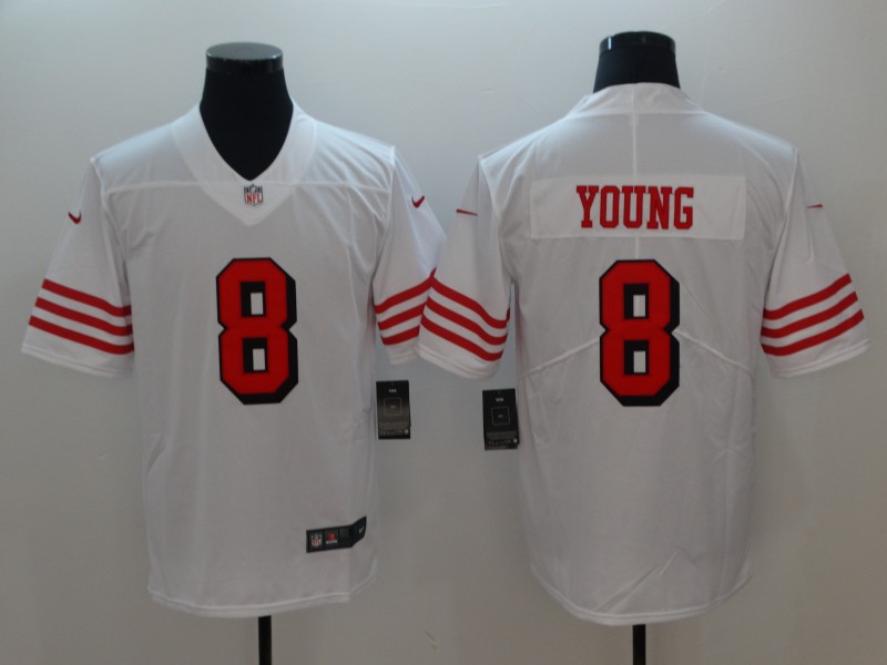San Francisco 49ers #8 Steve Young White Vapor Untouchable Player Limited Stitched Jersey