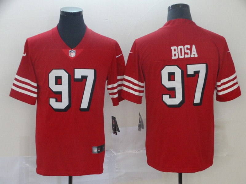 San Francisco 49ers #97 Nick Bosa New Red Color Rush Limited Stitched Jersey