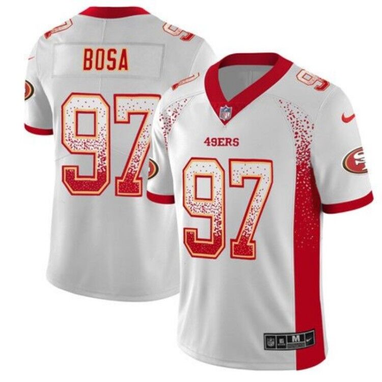 San Francisco 49ers #97 Nick Bosa White 2019 Drift Fashion Color Rush Limited Stitched Jersey