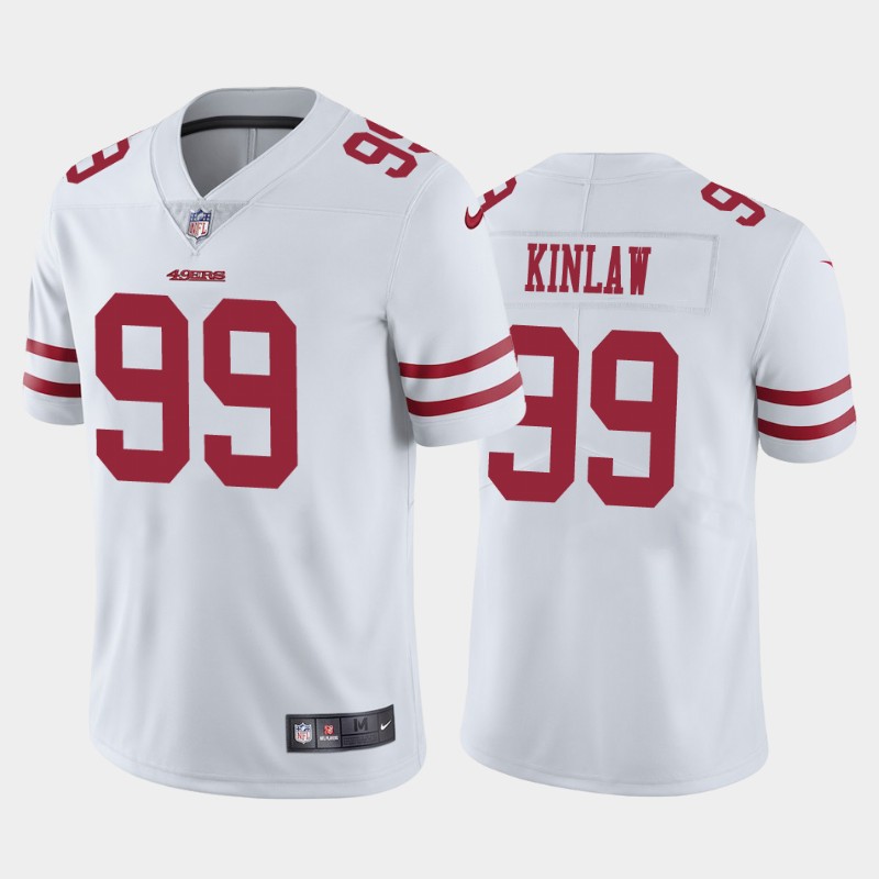 San Francisco 49ers #99 Javon Kinlaw White Draft Vapor Limited Stitched Jersey