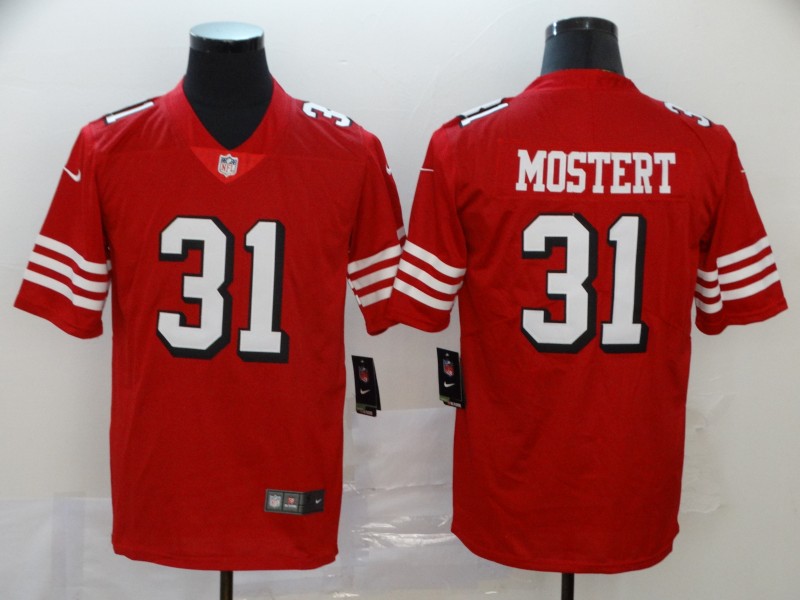 San Francisco 49ers #31 Raheem Mostert New Red Vapor Untouchable Limited Stitched Jersey