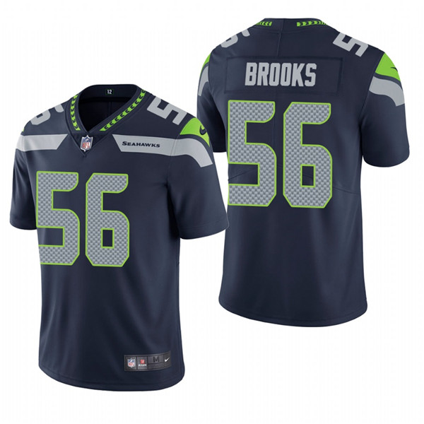Seattle Seahawks #56 Jordyn Brooks Navy Vapor Untouchable Limited Stitched Jersey
