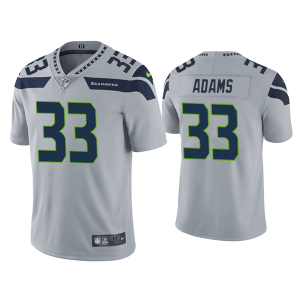 Seattle Seahawks #33 Jamal Adams Gray Vapor Untouchable Limited Stitched Jersey