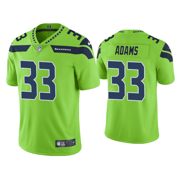 Seattle Seahawks #33 Jamal Adams Green Color Rush Limited Stitched Jersey