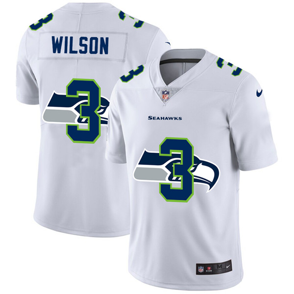 Seattle Seahawks #3 Russell Wilson White Stitched Jersey