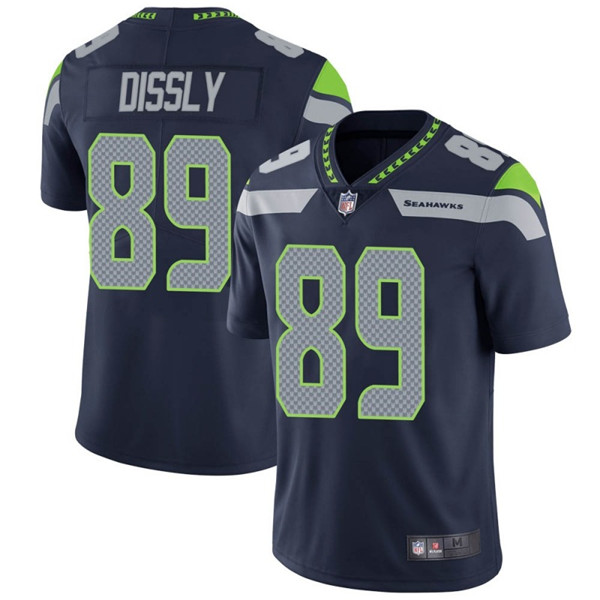 Seattle Seahawks #89 Will Dissly Navy Vapor Untouchable Limited Stitched Jersey