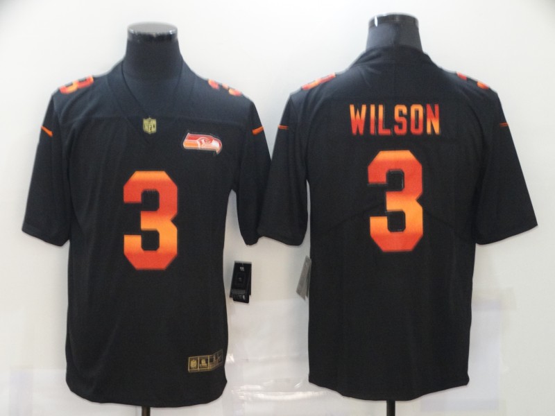 Seattle Seahawks #3 Russell Wilson 2020 Black Fashion Limited Stitched Jersey