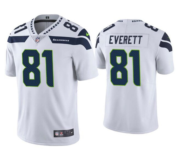 Seattle Seahawks #81 Gerald Everett White Vapor Untouchable Limited Stitched Jersey