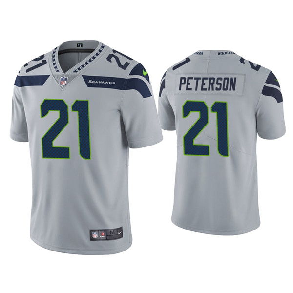 Seattle Seahawks #21 Adrian Peterson Gray Vapor Untouchable Limited Stitched Jersey