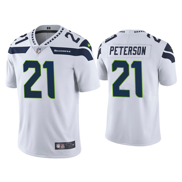 Seattle Seahawks #21 Adrian Peterson White Vapor Untouchable Limited Stitched Jersey
