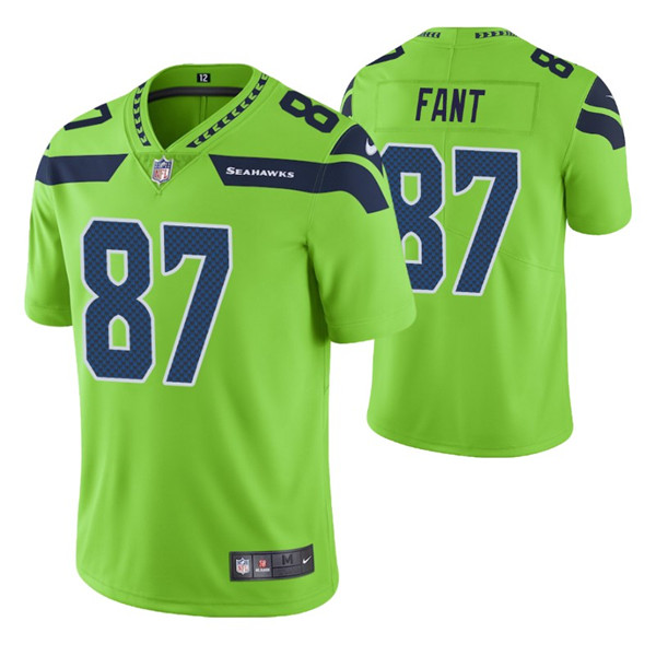 Seattle Seahawks #87 Noah Fant Green Vapor Untouchable Limited Stitched Jersey