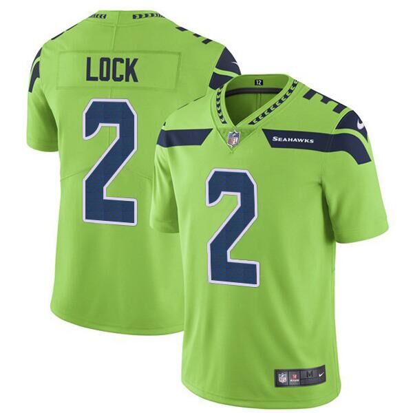 Seattle Seahawks #2 Drew Lock Green Vapor Untouchable Limited Stitched Jersey