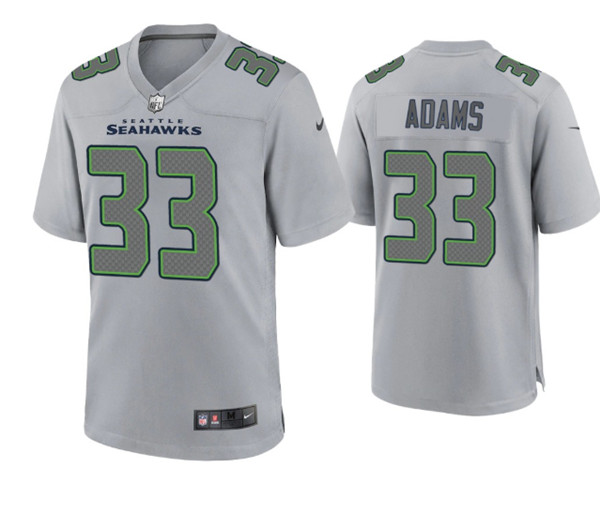 Seattle Seahawks #33 Jamal Adams Gray Atmosphere Fashion Stitched Game Jersey
