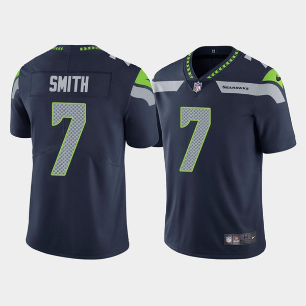 Seattle Seahawks #7 Geno Smith Navy Vapor Untouchable Limited Stitched Jersey