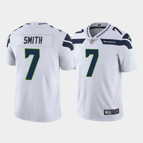 Seattle Seahawks #7 Geno Smith White Vapor Untouchable Limited Stitched Jersey