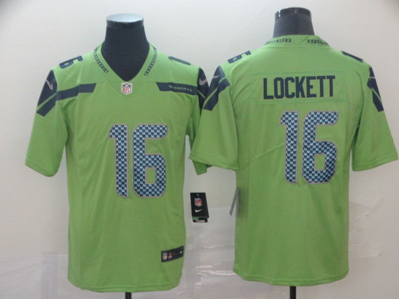 Seattle Seahawks #16 Tyler Lockett Green Vapor Untouchable Limited Stitched Jersey
