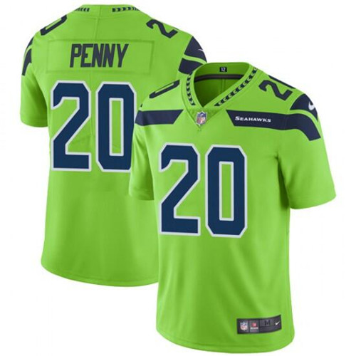 Seattle Seahawks #20 Rashaad Penny Green Vapor Untouchable Limited Stitched Jersey