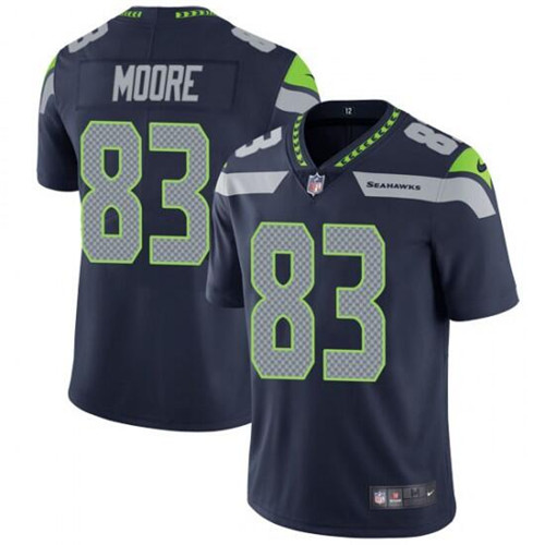 Seattle Seahawks #83 David Moore Navy Vapor Untouchable Limited Stitched Jersey