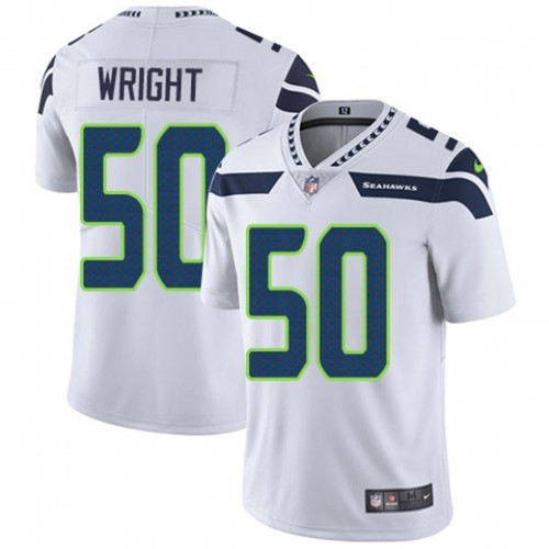 Seattle Seahawks #50 K.J. Wright White Vapor Untouchable Limited Stitched Jersey