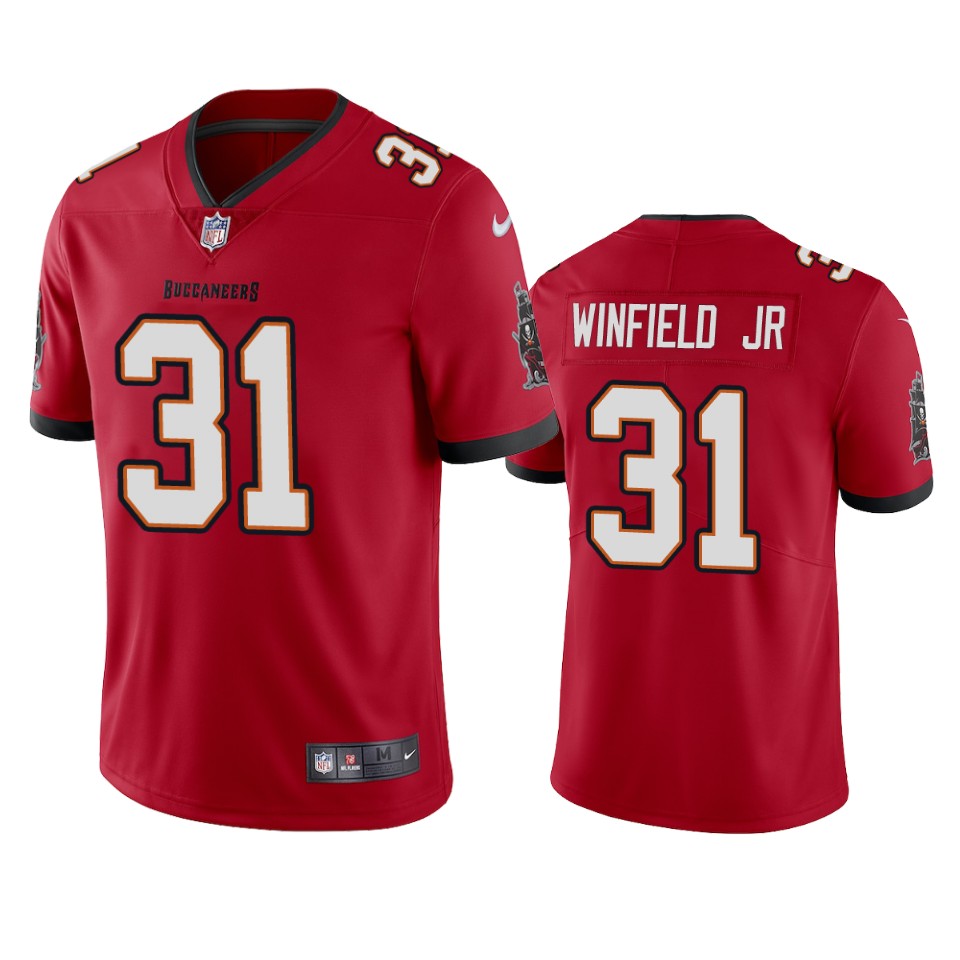 Tampa Bay Buccaneers #31 Antoine Winfield Jr. New Red Vapor Untouchable Limited Stitched Jersey