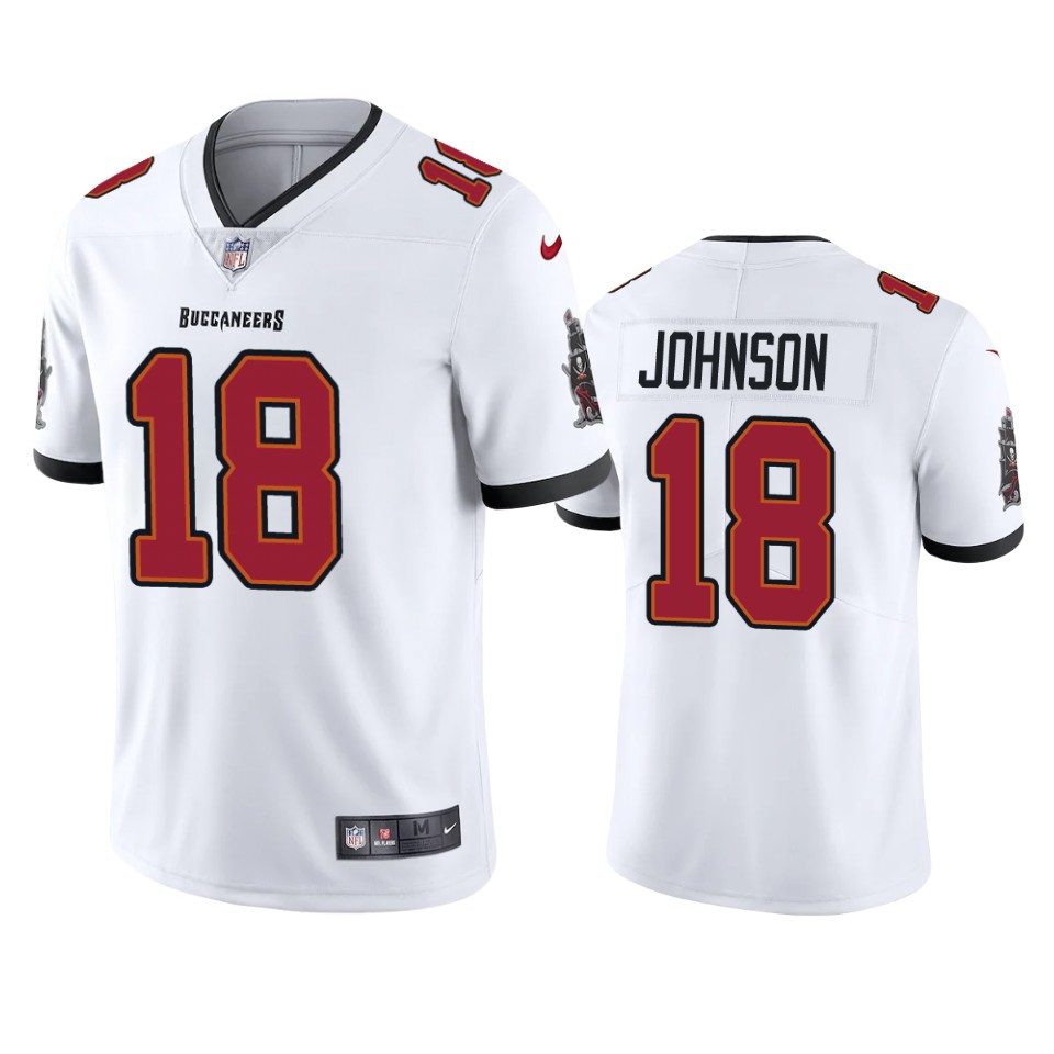 Tampa Bay Buccaneers #18 Tyler Johnson New White Vapor Untouchable Limited Stitched Jersey