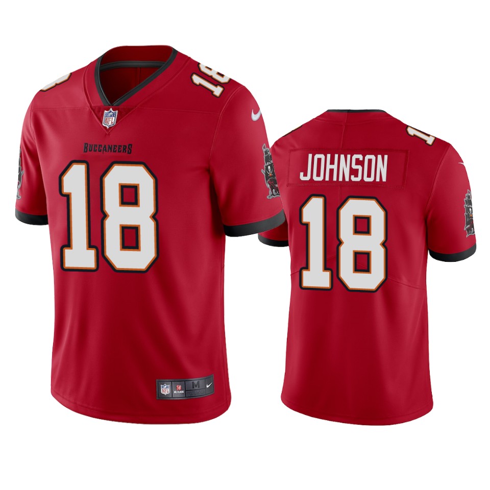 Tampa Bay Buccaneers #18 Tyler Johnson New Red Vapor Untouchable Limited Stitched Jersey