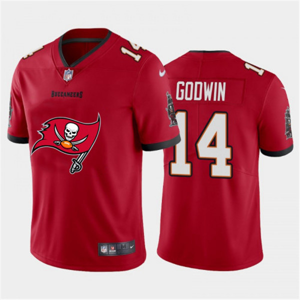 Tampa Bay Buccaneers #14 Chris Godwin Red 2020 Team Big Logo Limited Stitched Jersey