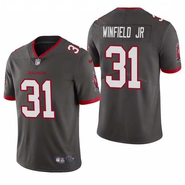 Tampa Bay Buccaneers #31 Antoine Winfield Jr. New Grey Vapor Untouchable Limited Stitched Jersey