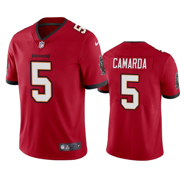 Tampa Bay Buccaneers #5 Jake Camarda Red Vapor Untouchable Limited Stitched Jersey
