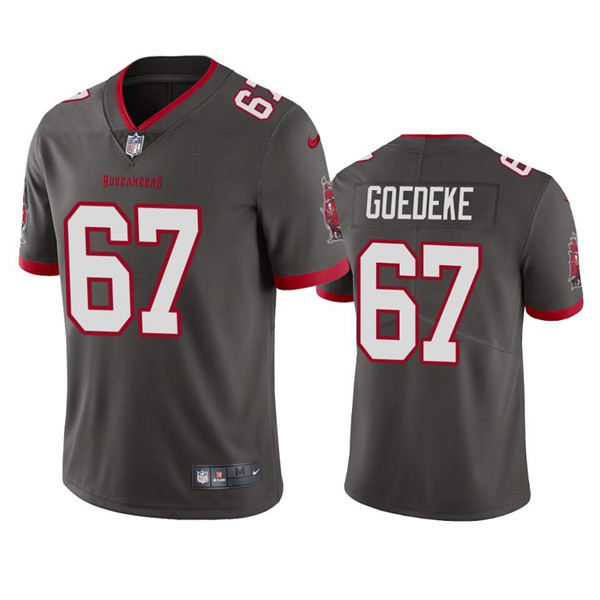 Tampa Bay Buccaneers #67 Luke Goedeke Gray Vapor Untouchable Limited Stitched Jersey