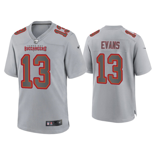 Tampa Bay Buccaneers #13 Mike Evans Gray Atmosphere Fashion Stitched Game Jersey