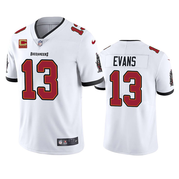 Tampa Bay Buccaneers 2022 #13 Mike Evans White With 4-Star C Patch Vapor Untouchable Limited Stitched Jersey