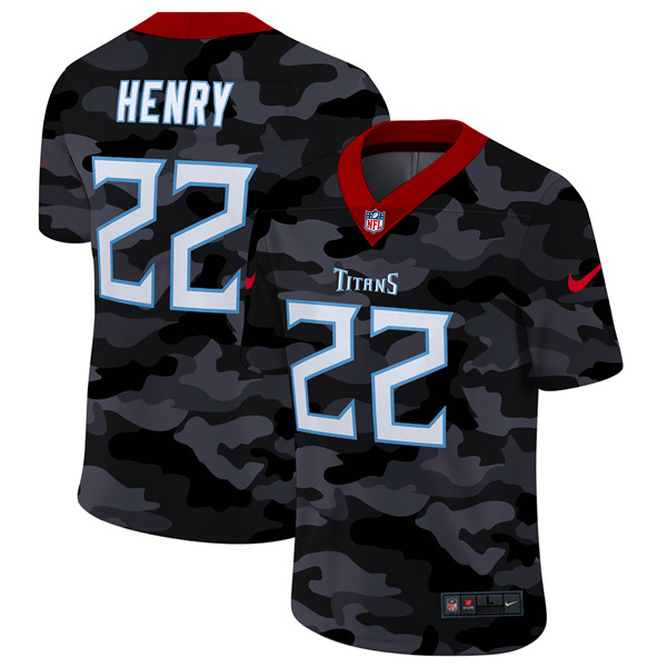 Tennessee Titans #22 Derrick Henry 2020 Camo Limited Stitched Jersey