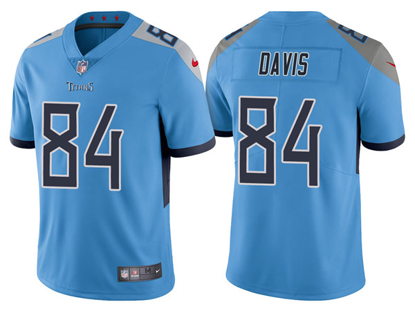 Tennessee Titans #84 Corey Davis Blue Vapor Untouchable Limited Stitched Jersey