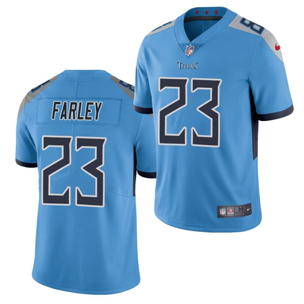 Tennessee Titans #23 Caleb Farley Blue Vapor Untouchable Stitched Jersey