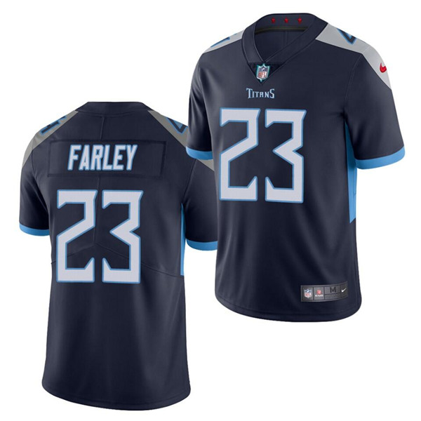 Tennessee Titans #23 Caleb Farley Navy Vapor Untouchable Stitched Jersey