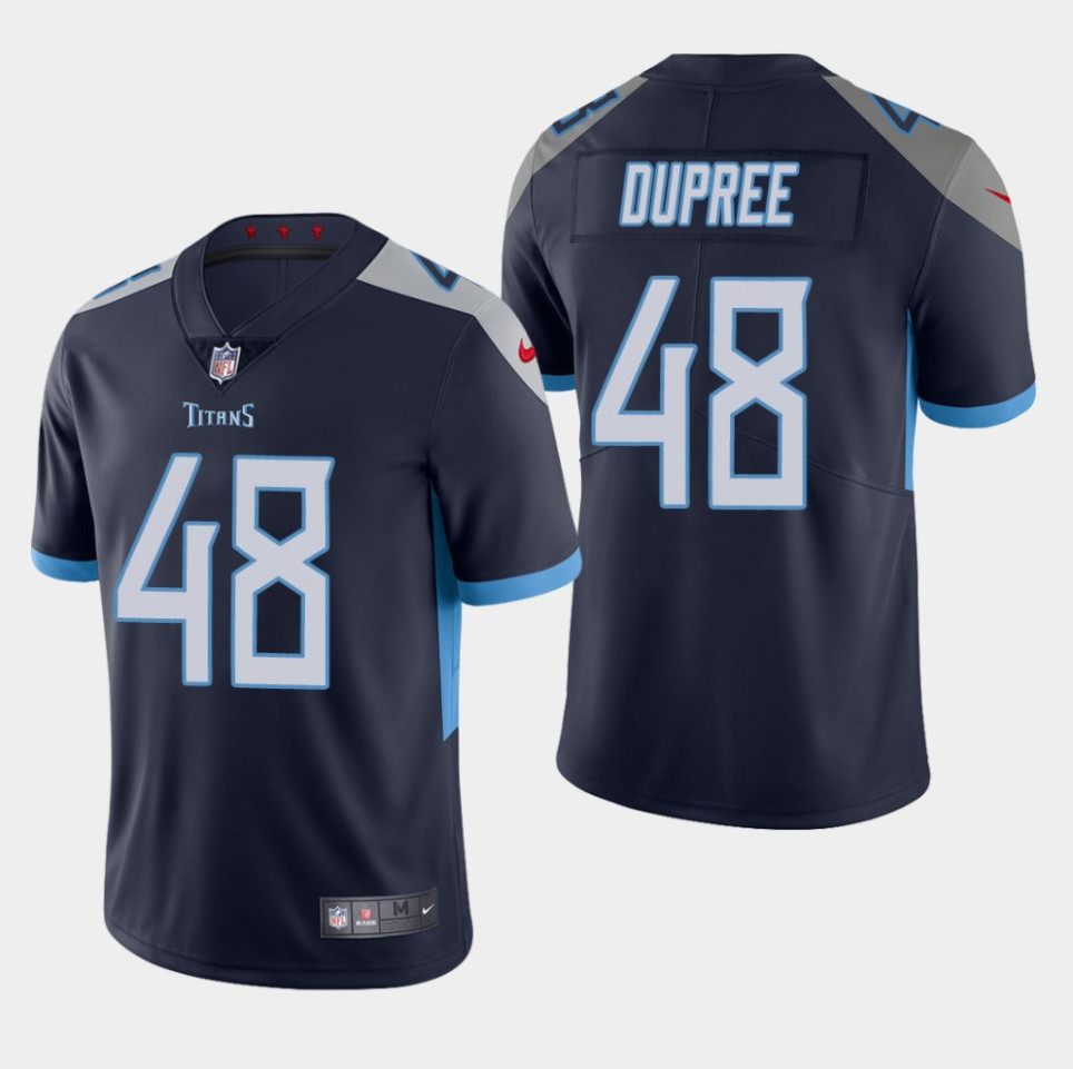 Tennessee Titans #48 Navy Vapor Untouchable Stitched Jersey 