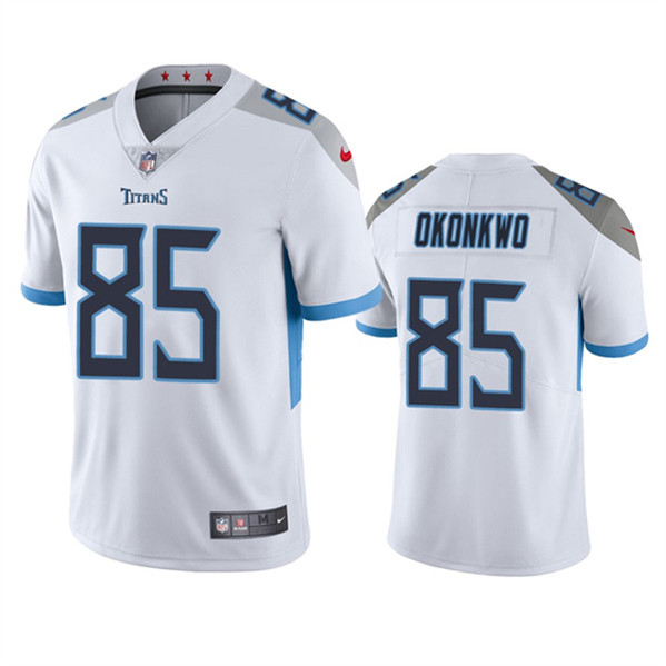 Tennessee Titans #85 Chig Okonkwo White Vapor Untouchable Stitched Jersey