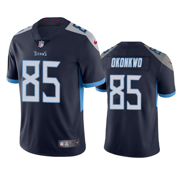 Tennessee Titans #85 Chig Okonkwo Navy Vapor Untouchable Stitched Jersey