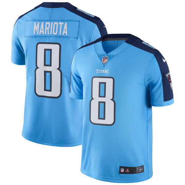 Tennessee Titans #8 Marcus Mariota Nike Light Blue Vapor Untouchable Limited Stitched Jersey