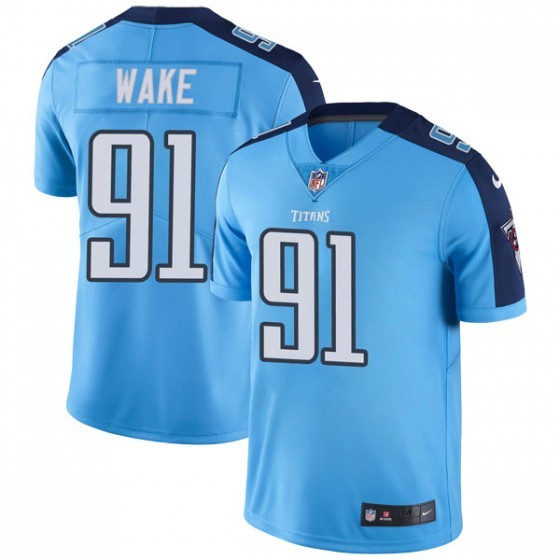 Tennessee Titans # 91 Cameron Wake Blue Vapor Untouchable Limited Stitched Jersey