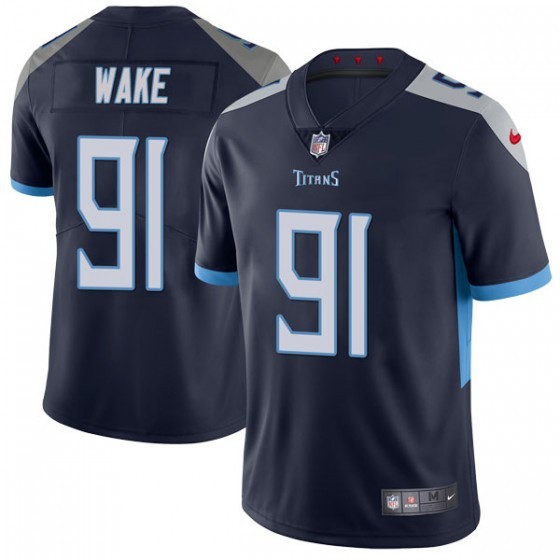 Tennessee Titans # 91 Cameron Wake Navy Vapor Untouchable Limited Stitched Jersey
