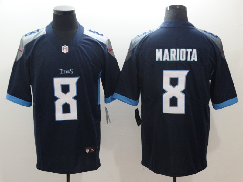 Tennessee Titans #8 Marcus Mariota Light Blue New 2018 Vapor Untouchable Limited Stitched Jersey